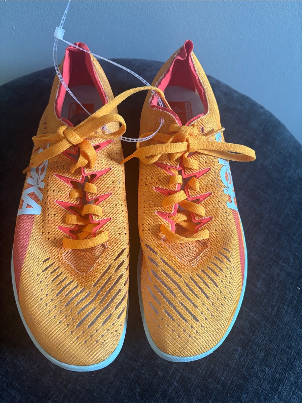 Hoka Orange and Coral Lightweight Trainers